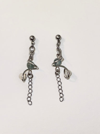 AQUA PEARL Custom Earrings